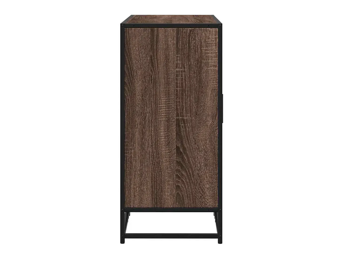 Aparador de roble marrón 92x35x76 cm Madera de ingeniería
