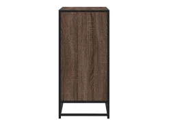 Aparador de roble marrón 68x35x76 cm madera de ingeniería