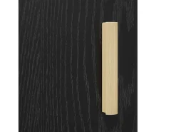 Aparador de roble negro 34,5 x 34 x 90 cm Madera de ingeniería
