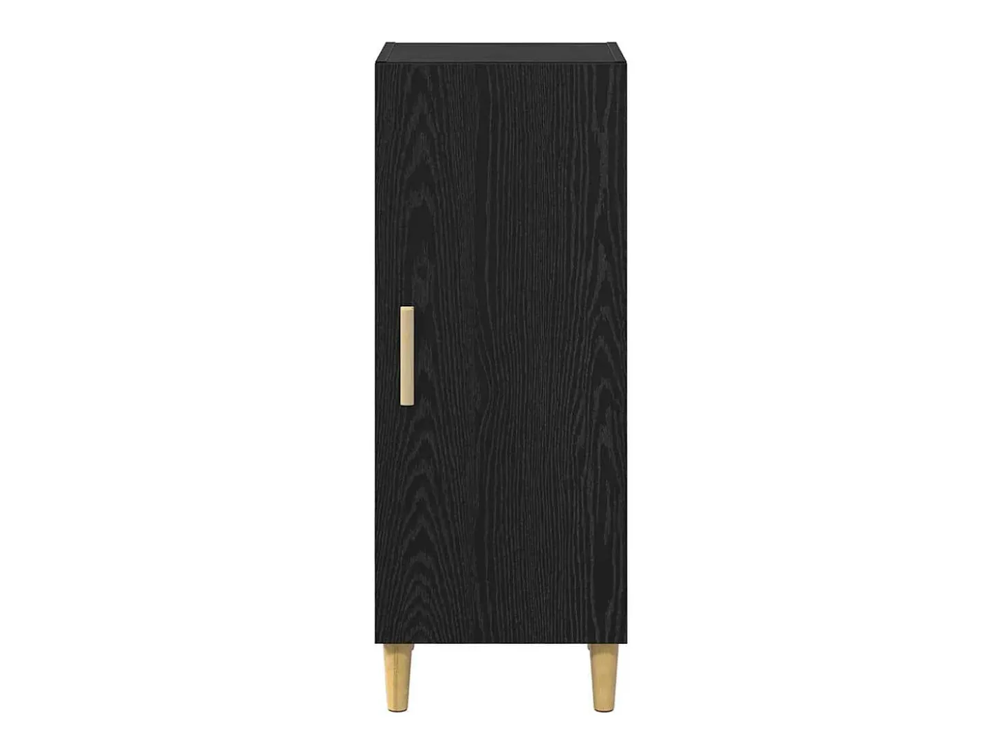 Aparador de roble negro 34,5 x 34 x 90 cm Madera de ingeniería