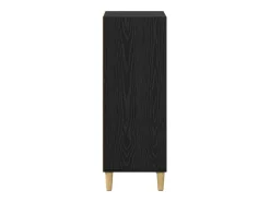 Aparador de roble negro 32,5 x 34,5 x 90 cm Madera de ingeniería