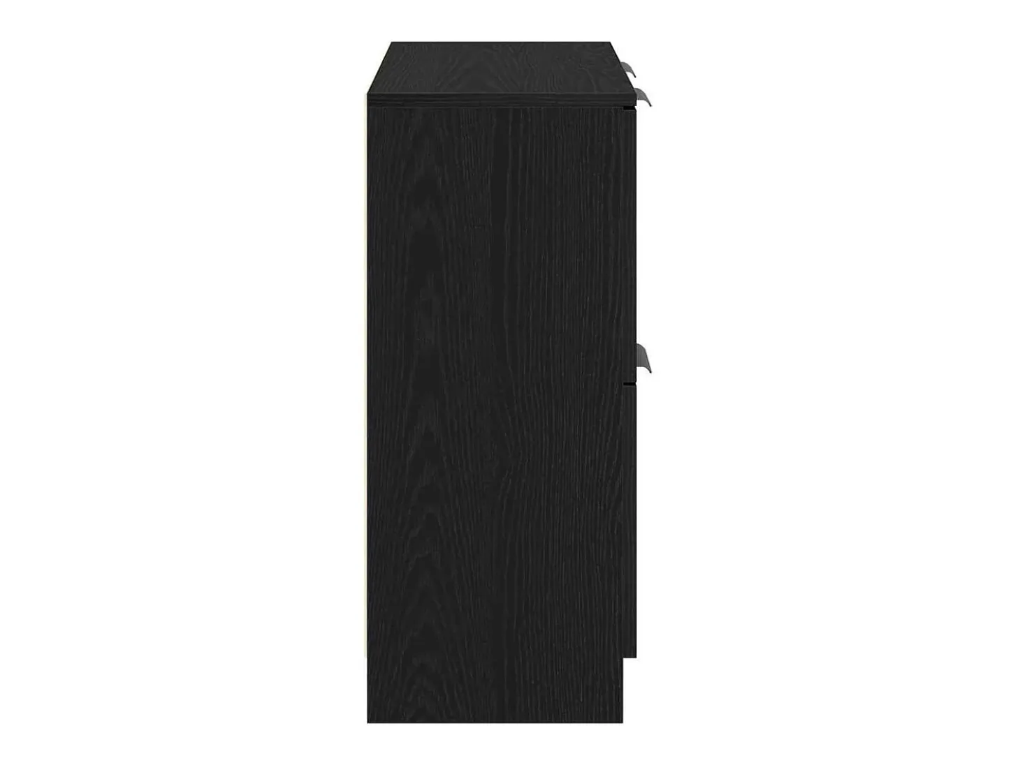 Aparador de roble negro - 60 x 30 x 70 cm - Fabricado en madera de ingeniería