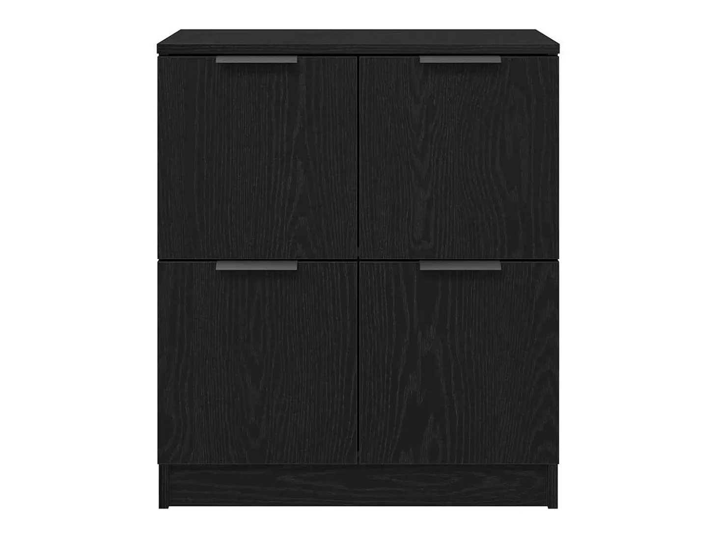 Aparador de roble negro - 60 x 30 x 70 cm - Fabricado en madera de ingeniería