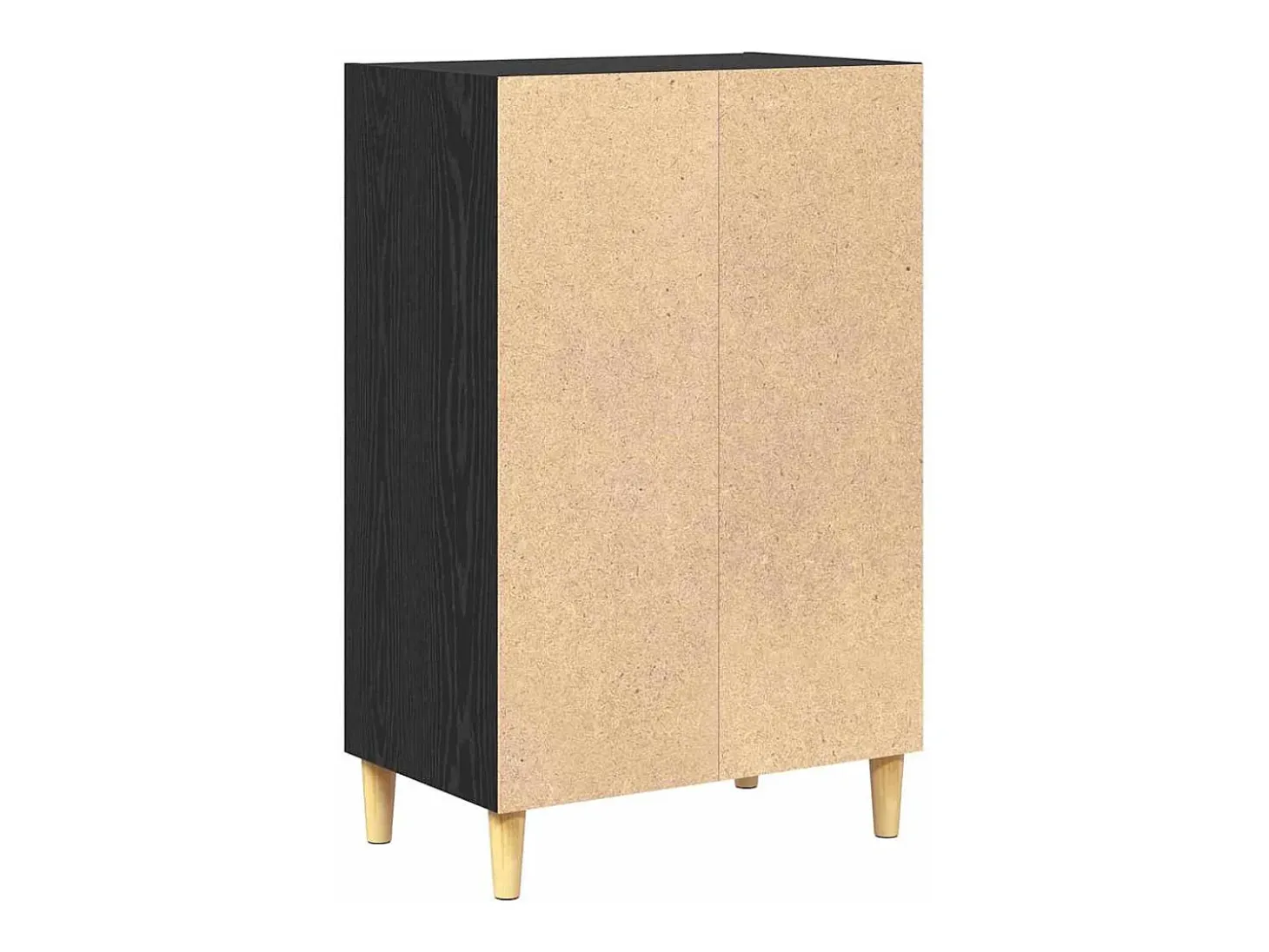 Aparador de roble negro 57 x 35 x 90 cm Madera de ingeniería