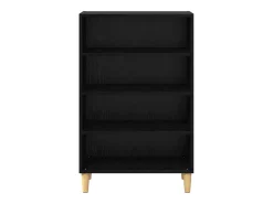 Aparador de roble negro 57 x 35 x 90 cm Madera de ingeniería