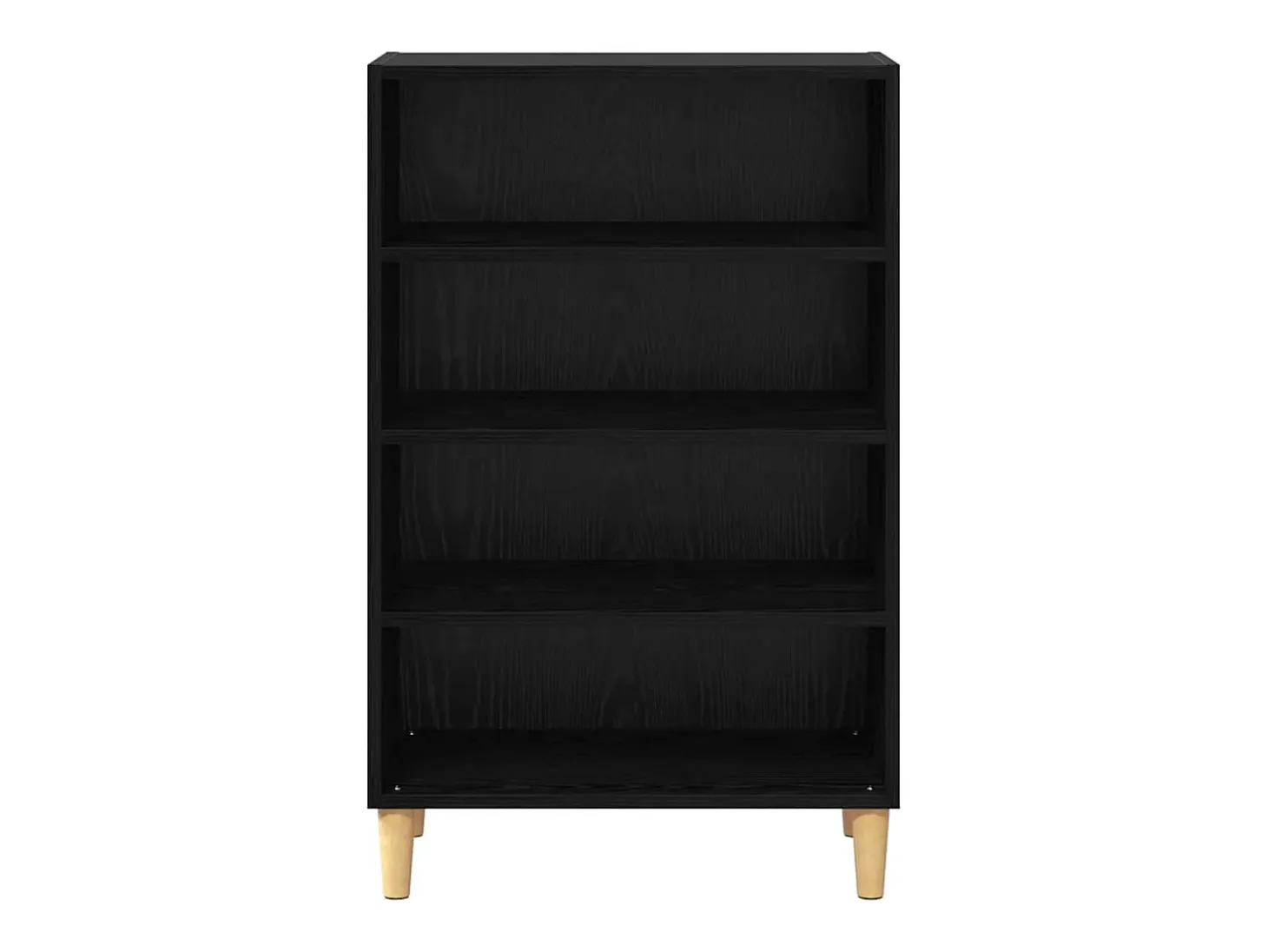Aparador de roble negro 57 x 35 x 90 cm Madera de ingeniería