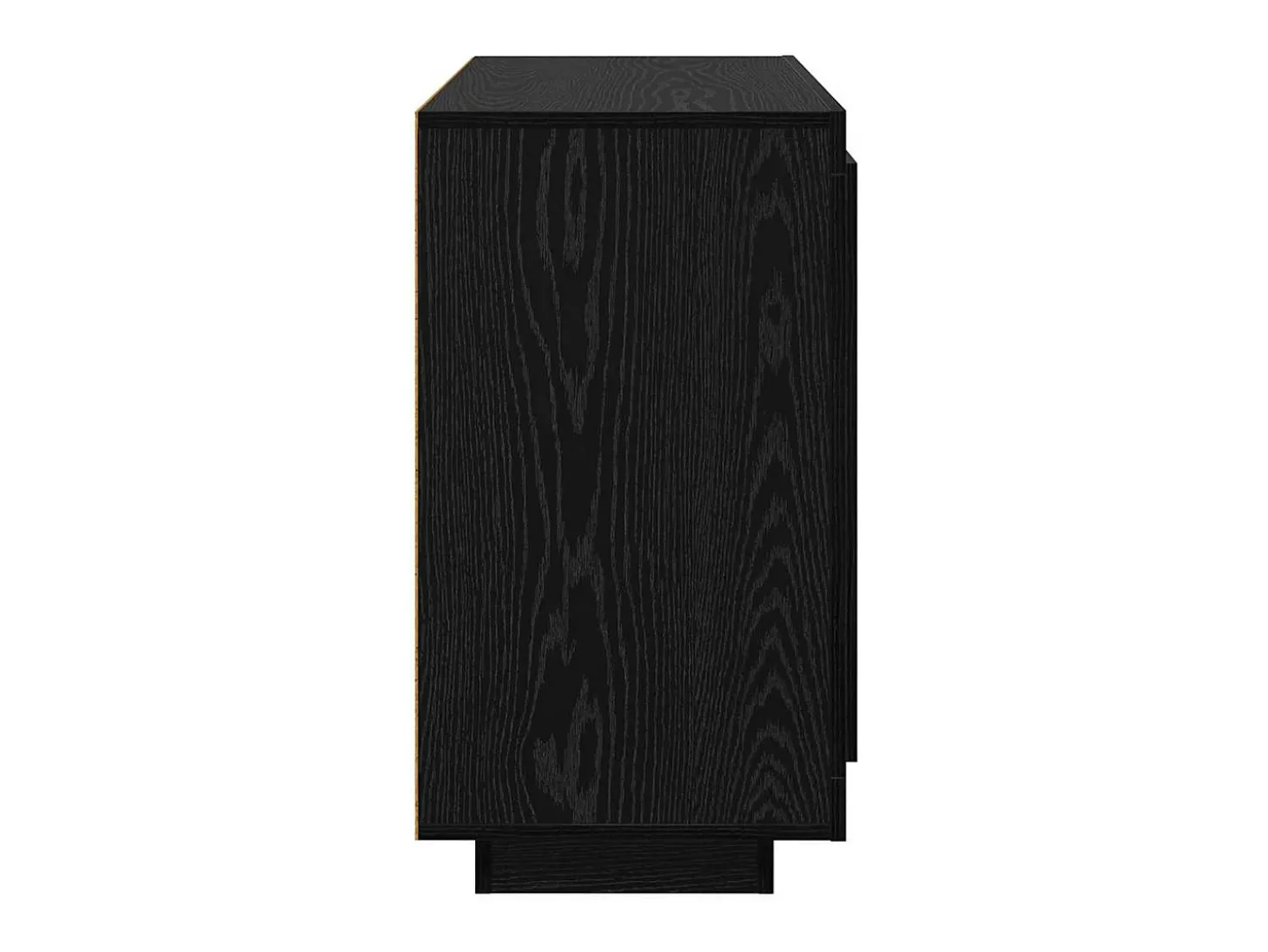 Aparador de roble negro 40 x 80 x 75 cm Madera de ingeniería