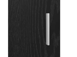 Aparador de roble negro 40 x 80 x 75 cm Madera de ingeniería