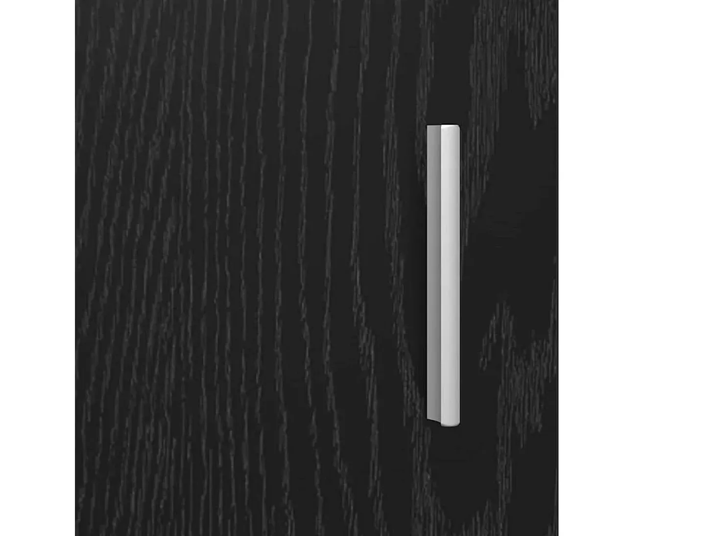 Aparador de roble negro 40 x 80 x 75 cm Madera de ingeniería