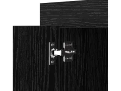 Aparador de roble negro 40 x 80 x 75 cm Madera de ingeniería