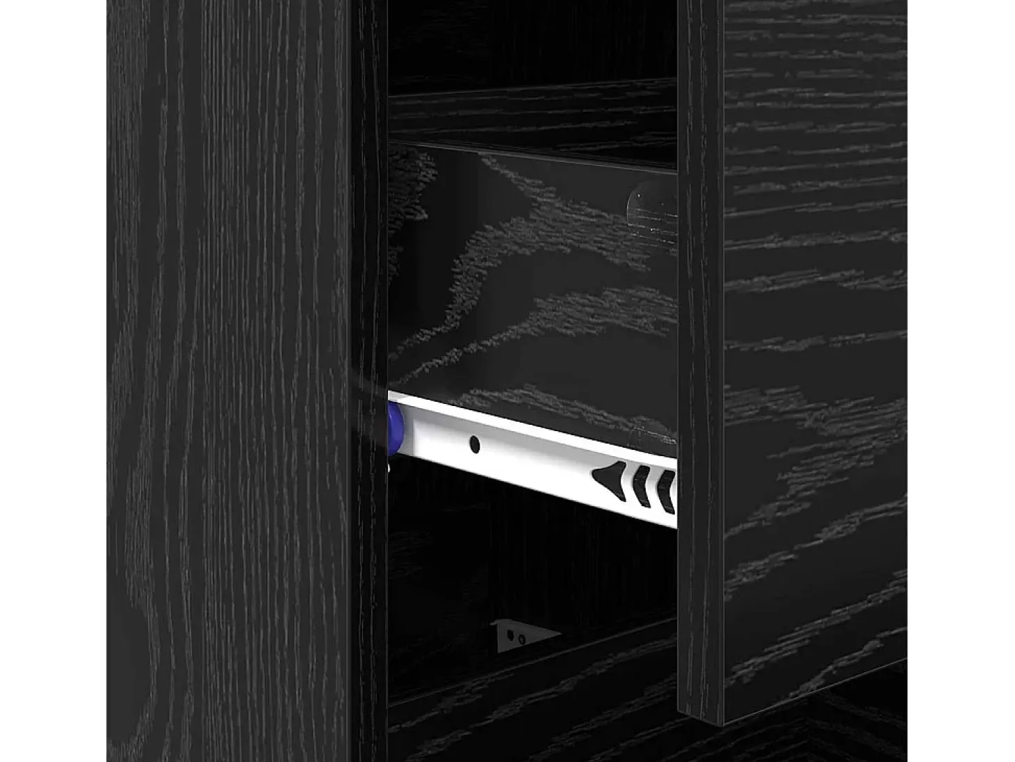 Aparador de roble negro 34,5 x 34 x 90 cm Madera de ingeniería