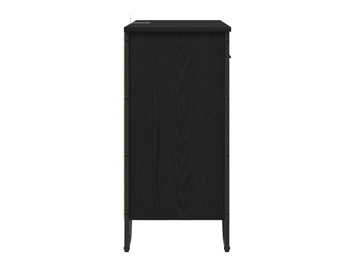 Aparador de roble negro 79,5 x 35,5 x 74,5 cm Madera de ingeniería