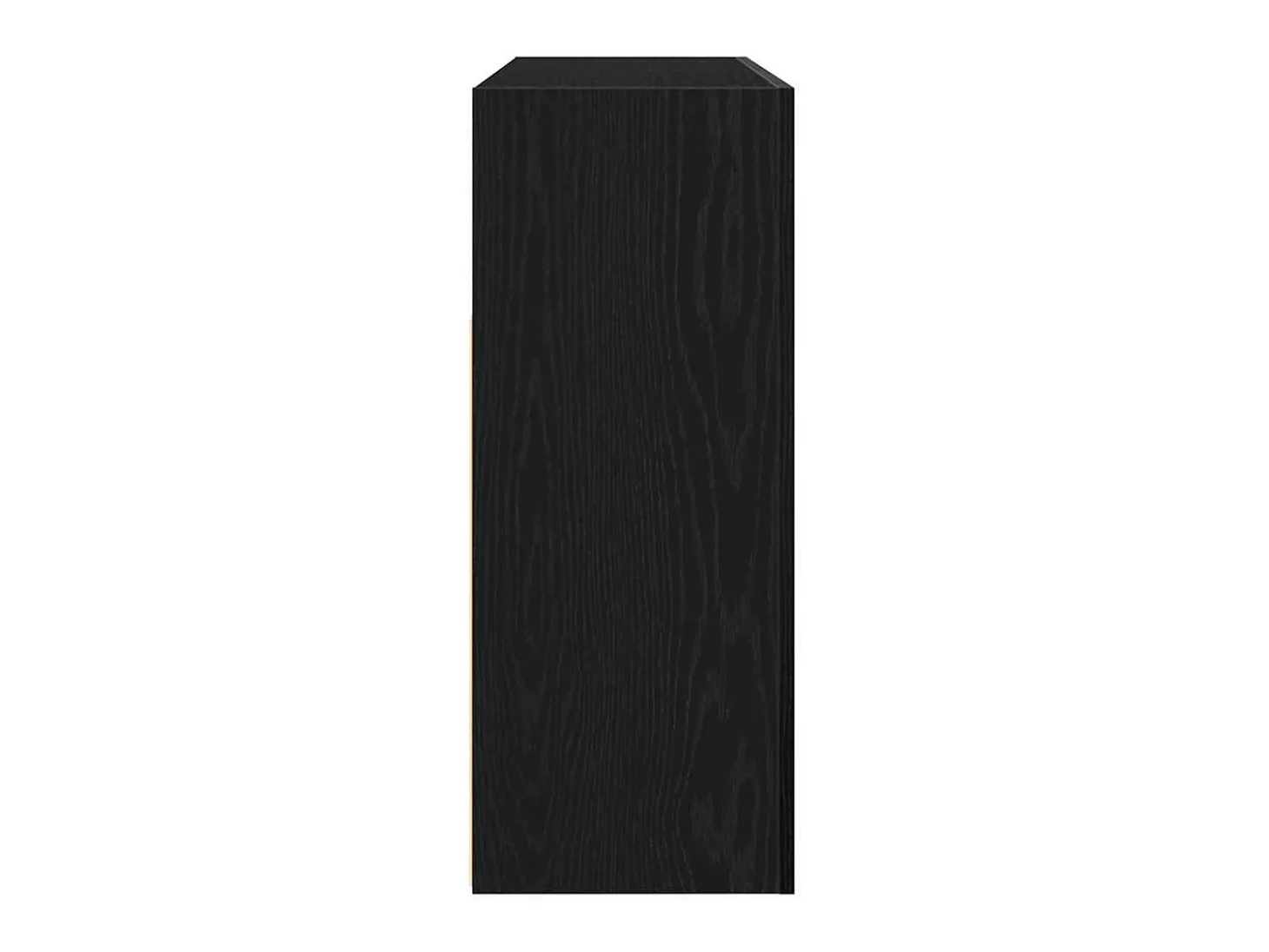 Aparador de roble negro aglomerado 116 x 30 x 75 cm Aparador moderno