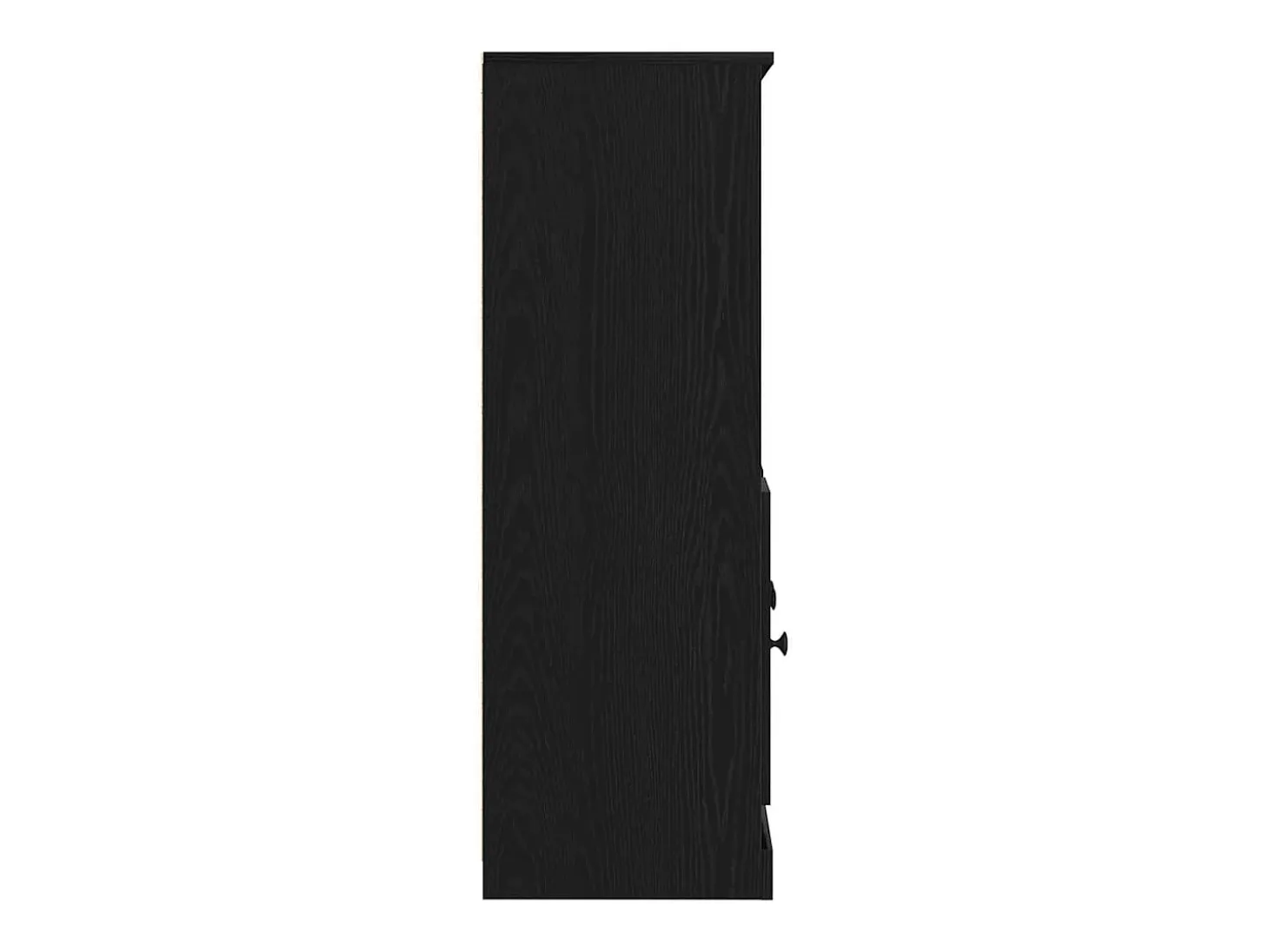Aparador de roble negro 132x35,5x103,5 cm en madera de ingeniería