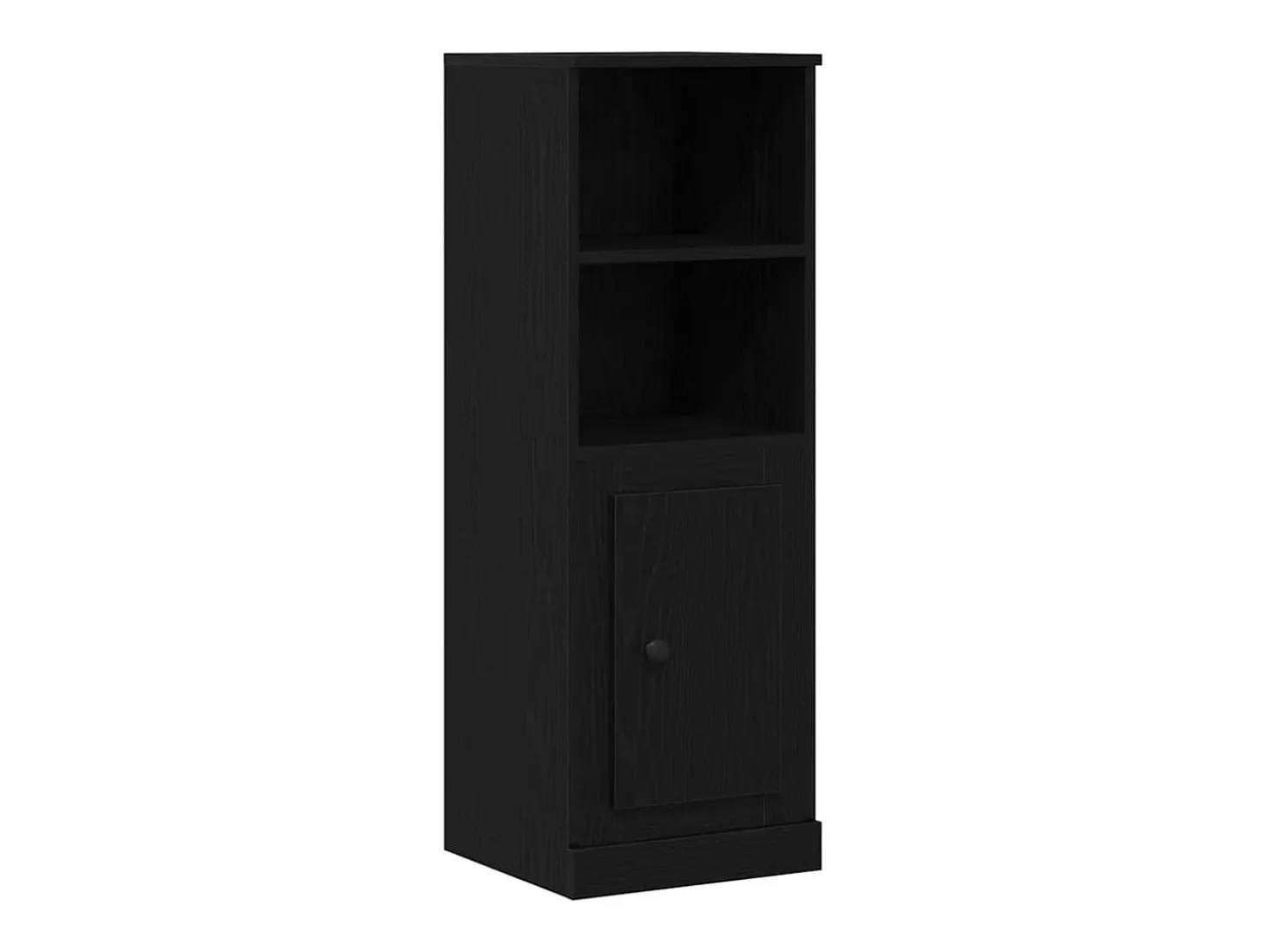 Aparador de roble negro 132x35,5x103,5 cm en madera de ingeniería