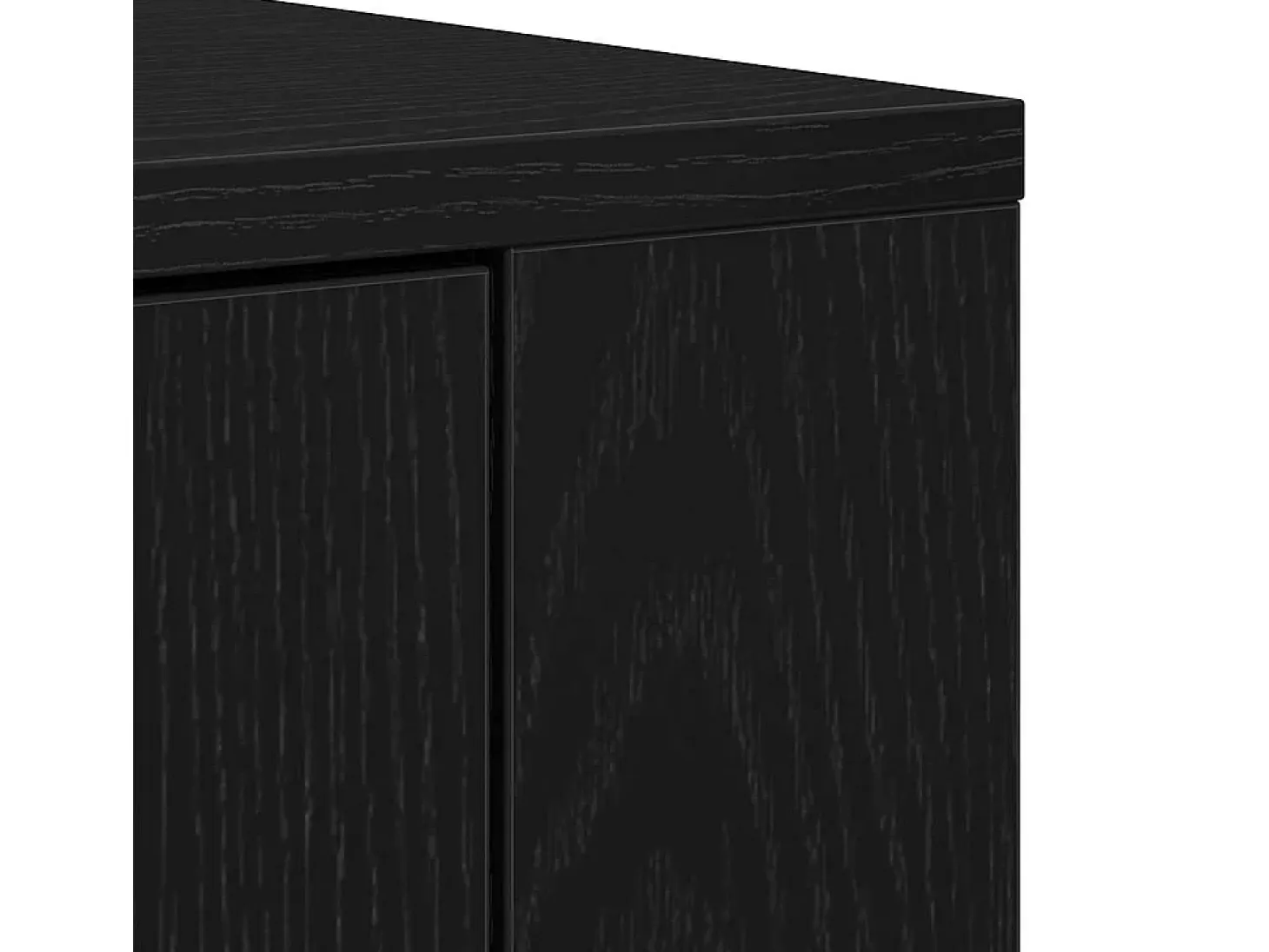 Aparador de Roble Negro 80x33x70 cm Madera Fabricada