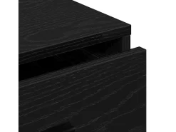 Aparador de roble negro 40x41x75 cm Madera de ingeniería