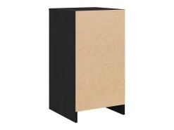 Aparador de roble negro 40x41x75 cm Madera de ingeniería