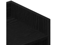 Aparador de roble negro 105x30x70 cm en madera de ingeniería