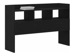 Aparador de roble negro 105x30x70 cm en madera de ingeniería