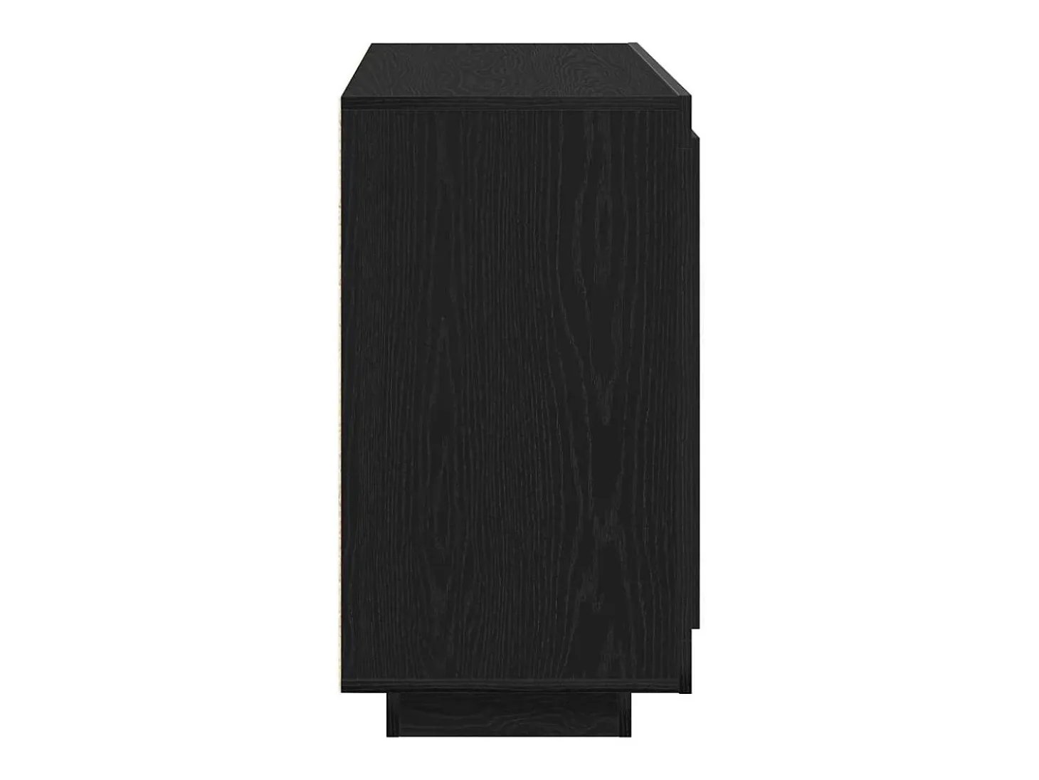 Aparador de roble negro 80x40x75 cm Madera de ingeniería