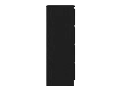 Aparador de roble negro 60x35x98,5 cm madera de ingeniería