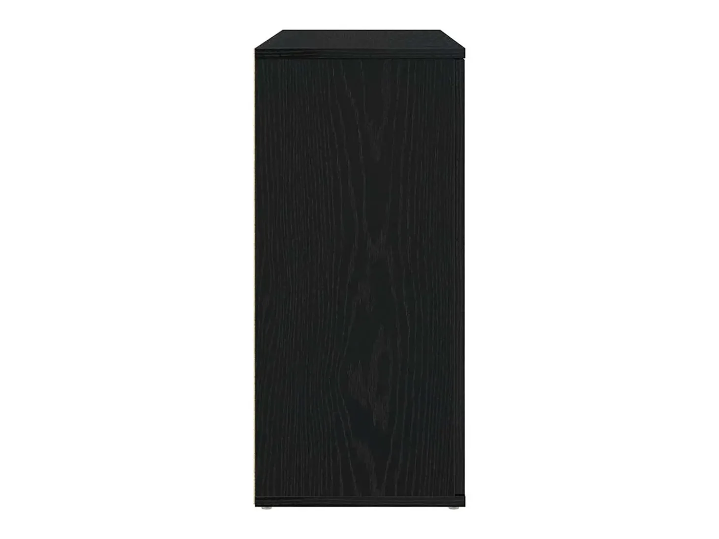 Aparador de roble negro 91x29,5x65 cm madera de ingeniería