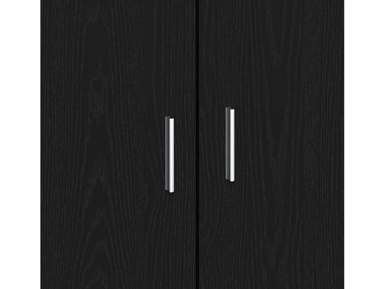 Aparador de Roble Negro 92x35x75 cm Madera Laminada