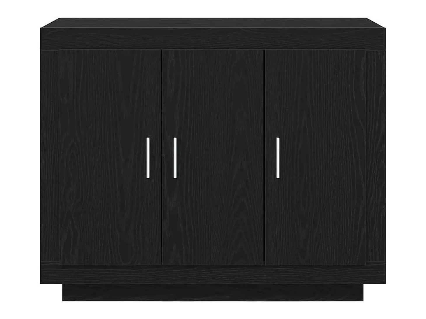 Aparador de Roble Negro 92x35x75 cm Madera Laminada