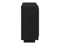 Aparador de Roble Negro 92x35x75 cm Madera Laminada