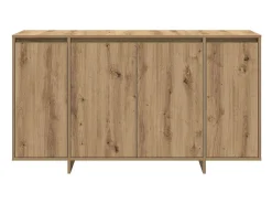 Aparador de roble Roble artesanal Madera compuesta 135 x 41 x 75 cm