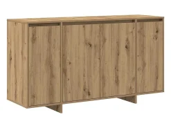 Aparador de roble Roble artesanal Madera compuesta 135 x 41 x 75 cm