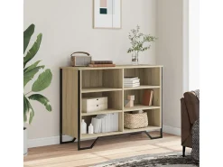Aparador de roble Sonoma 101x35,5x74,5 cm madera de ingeniería