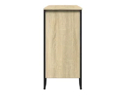Aparador de roble Sonoma 101x35,5x74,5 cm madera de ingeniería