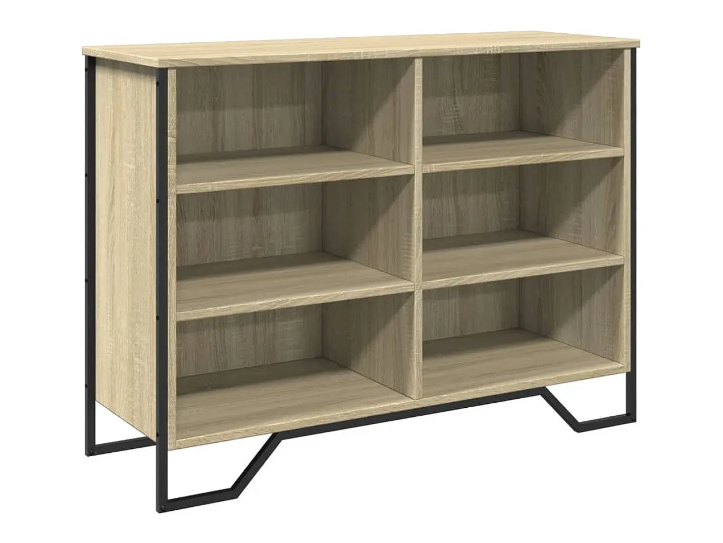 Aparador de roble Sonoma 101x35,5x74,5 cm madera de ingeniería