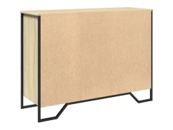 Aparador de roble Sonoma 101x35,5x74,5 cm madera de ingeniería