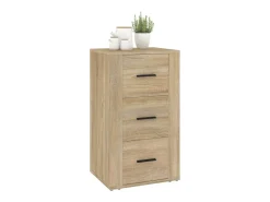 Aparador de roble Sonoma 40x33x70 cm Madera de ingeniería