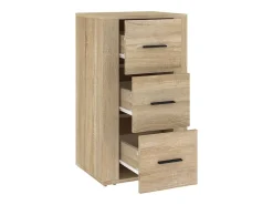 Aparador de roble Sonoma 40x33x70 cm Madera de ingeniería