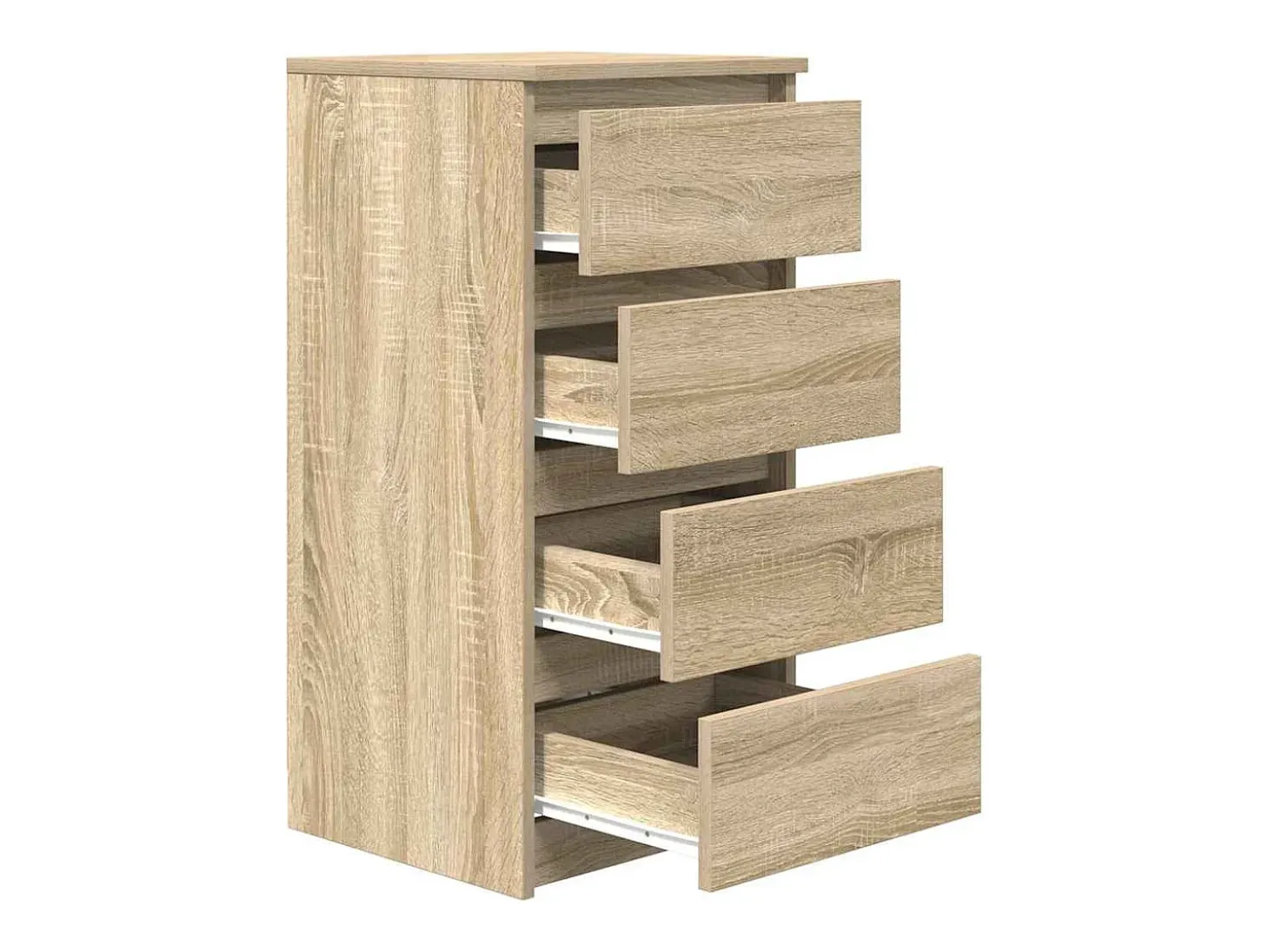 Aparador de roble Sonoma 37,5x35x76 cm madera de ingeniería