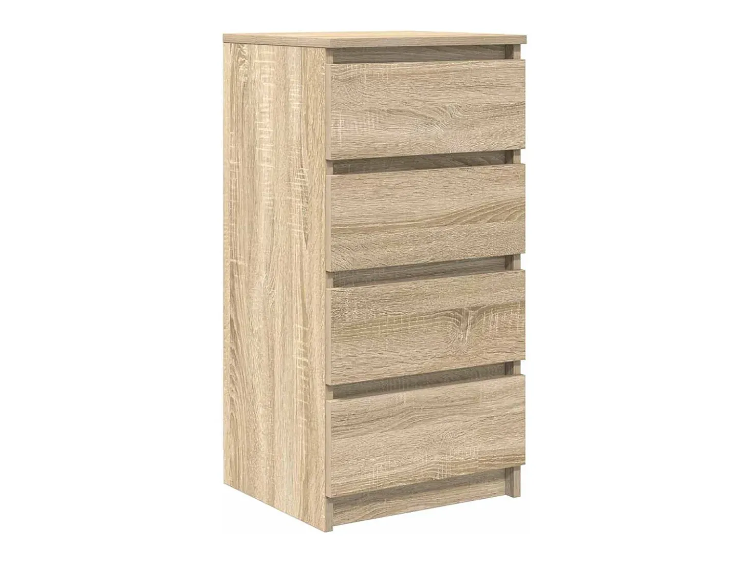 Aparador de roble Sonoma 37,5x35x76 cm madera de ingeniería