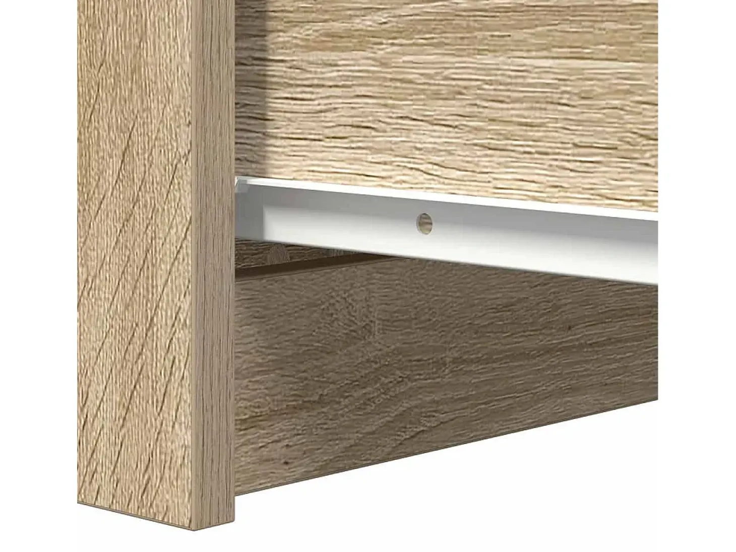 Aparador de roble Sonoma 37,5x35x76 cm madera de ingeniería