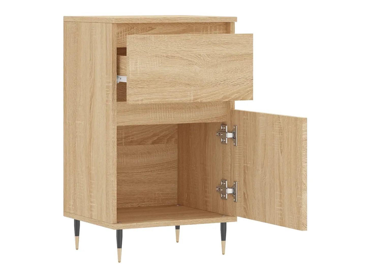 Aparador de roble Sonoma 40x35x70 cm madera de ingeniería