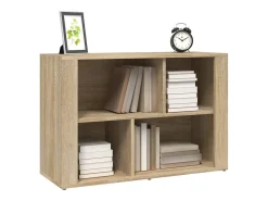Aparador de roble Sonoma 80x30x54 cm Madera de ingeniería