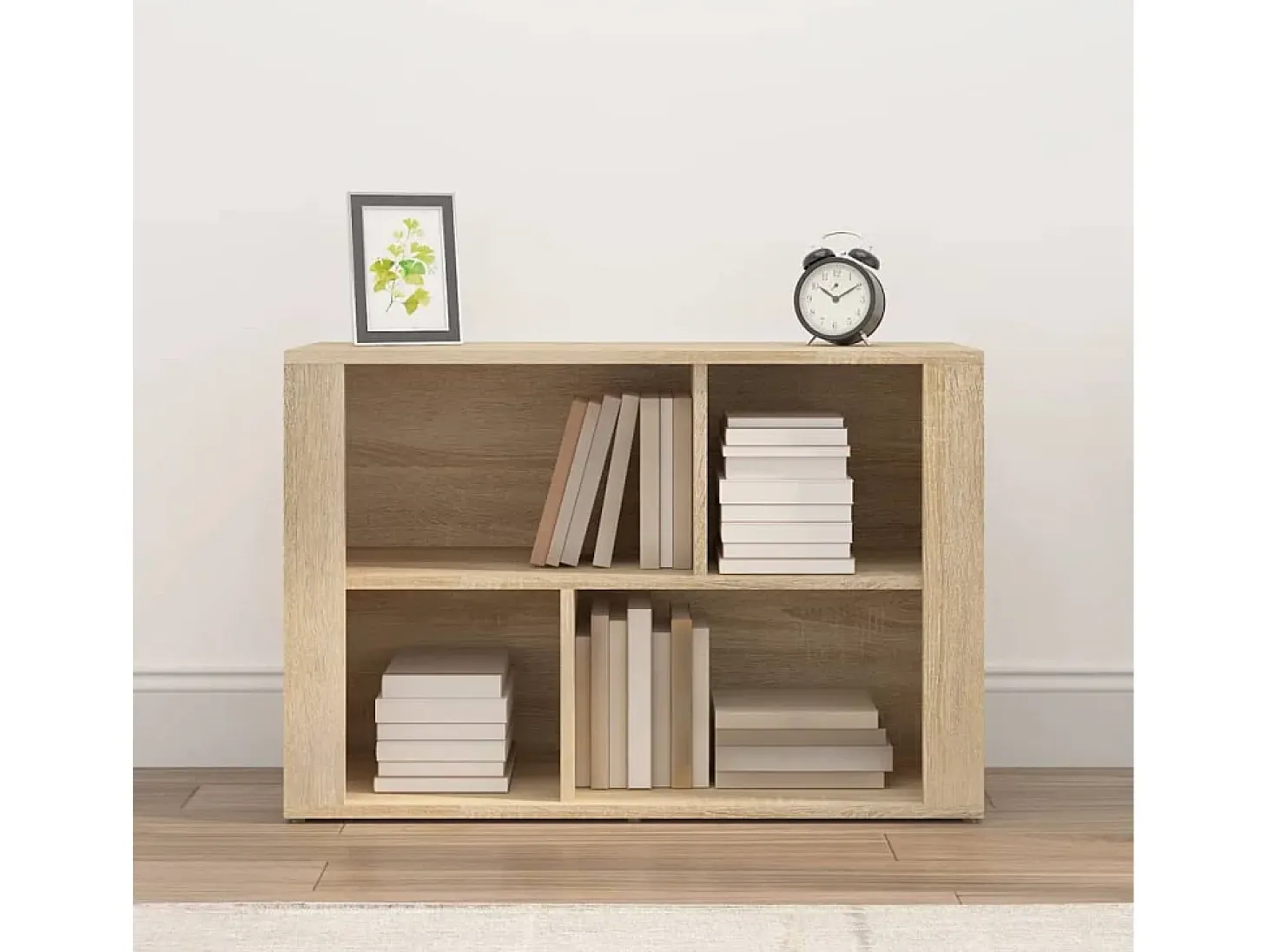 Aparador de roble Sonoma 80x30x54 cm Madera de ingeniería
