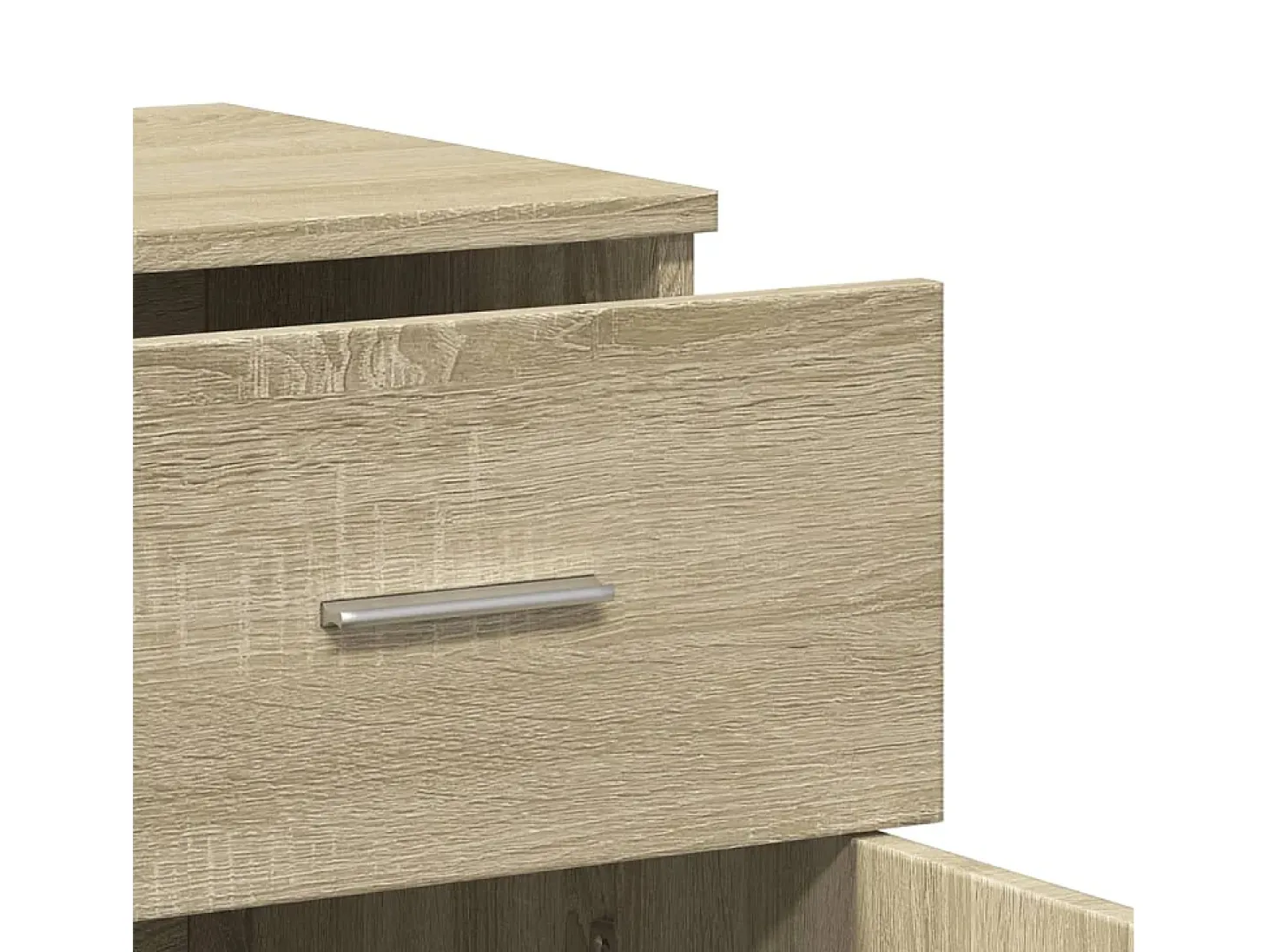 Aparador de roble Sonoma 79x38x80 cm madera de ingeniería