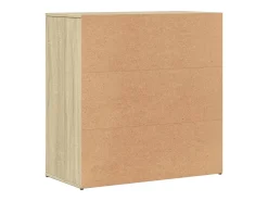 Aparador de roble Sonoma 79x38x80 cm madera de ingeniería