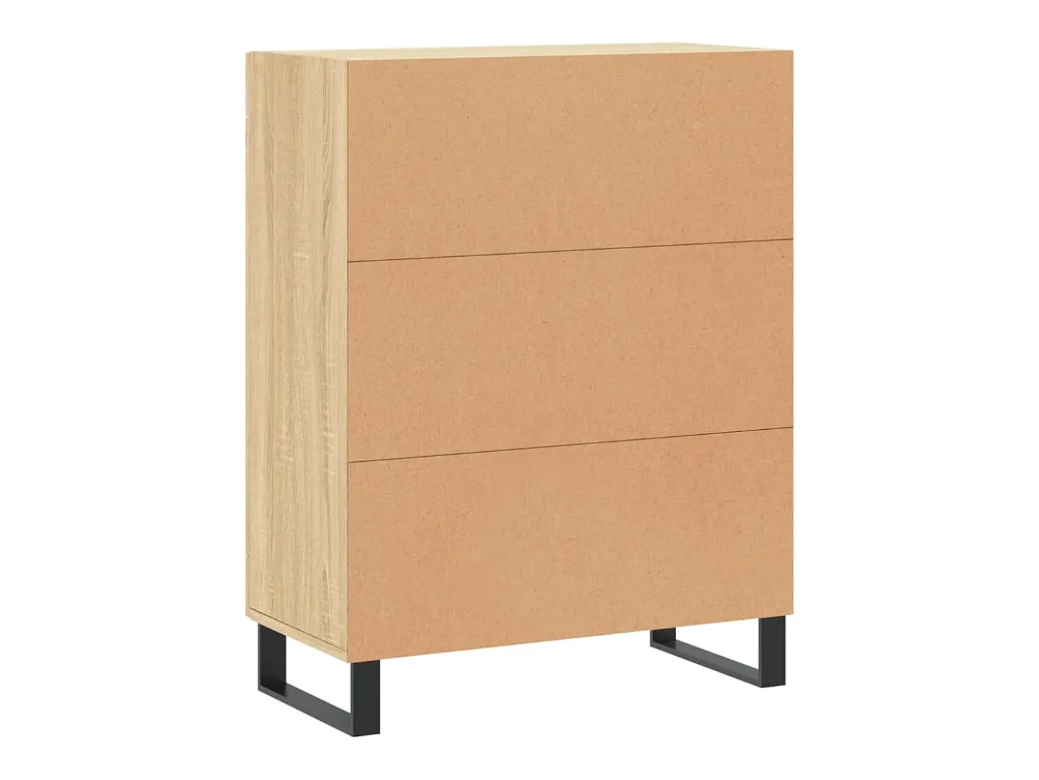 Aparador de roble Sonoma 69,5x34x90 cm madera de ingeniería