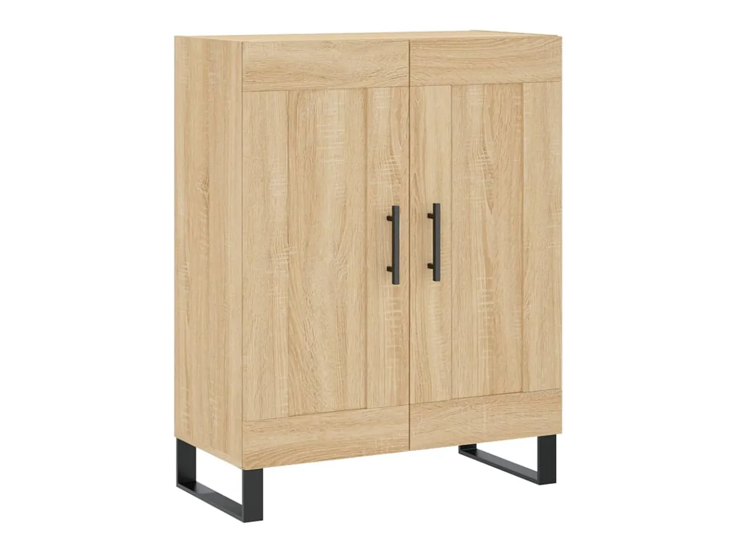 Aparador de roble Sonoma 69,5x34x90 cm madera de ingeniería