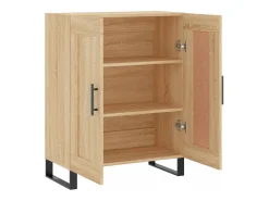 Aparador de roble Sonoma 69,5x34x90 cm madera de ingeniería