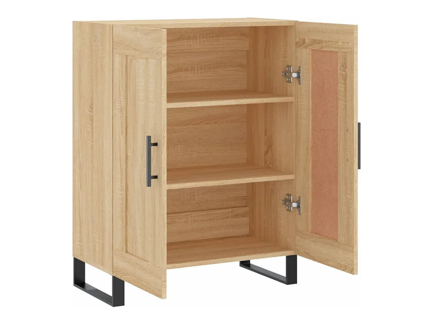 Aparador de roble Sonoma 69,5x34x90 cm madera de ingeniería